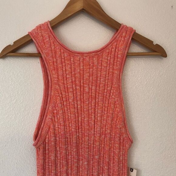 NWT ANTHROPOLOGIE Knit High-Neck Tank in Pink Rose Size Medium - Picture 4 of 13